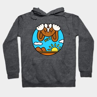 Funny playful cartoon beagle Hoodie